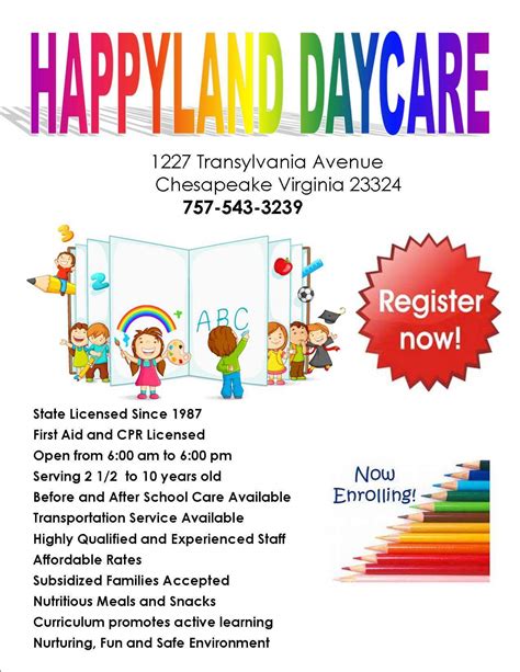 Happy land daycare